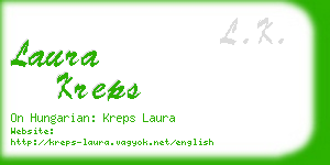 laura kreps business card